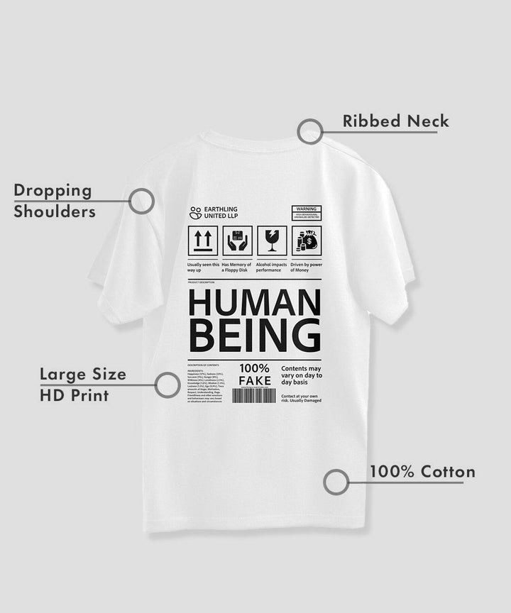 Human Being Oversized T-shirt