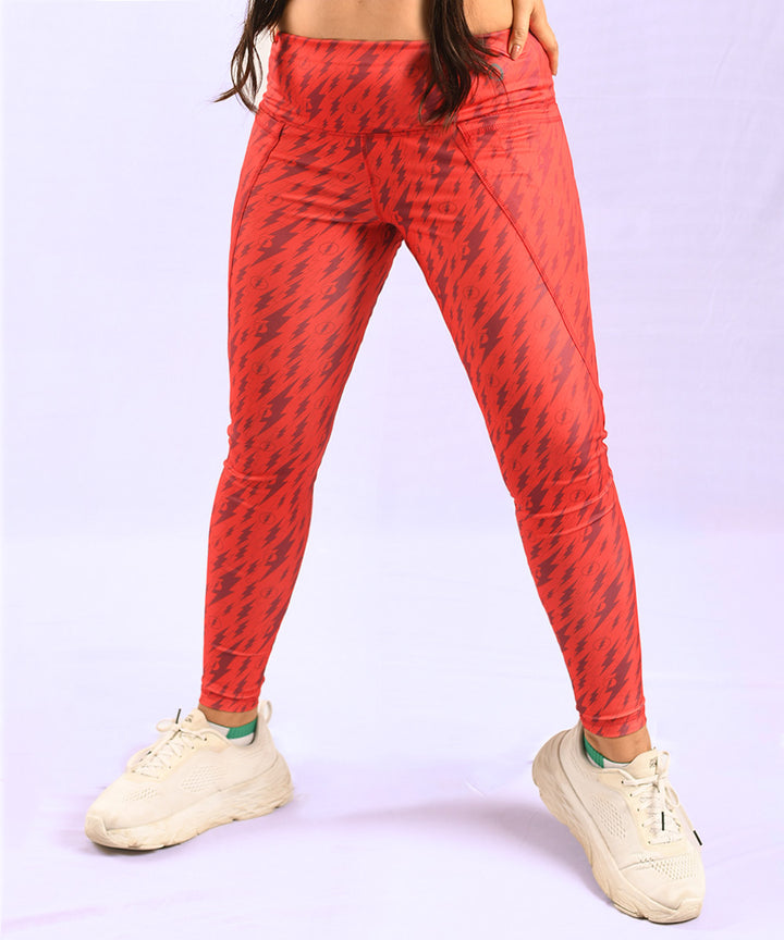 Buy Official Flash Camouflage Leggings online in India at Athlizur. High waist leggings with side pockets and back pocket. Printed Leggings and Yoga pants for workouts
