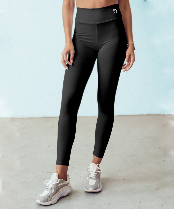 Shop Black High Waist Yoga pants online in India. Black Leggings with Zipper back pocket. High waist yoga pants with back pocket. Black High waist Tights. High waist workout leggings