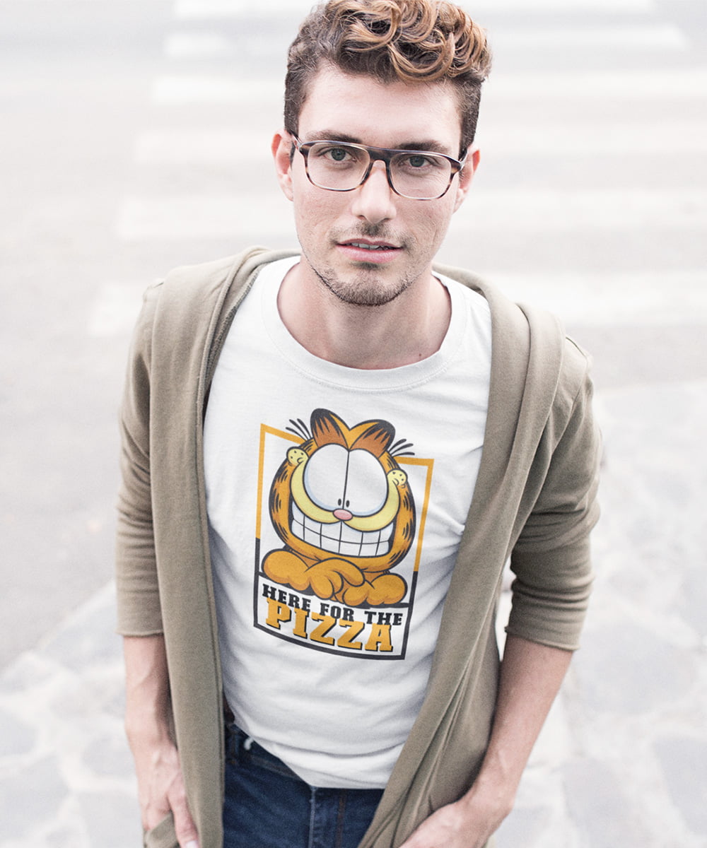Garfield : Pizza Love Men's Tshirt