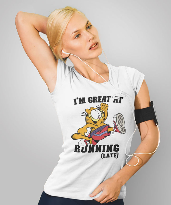 Garfield : Running Late Women's Tshirt