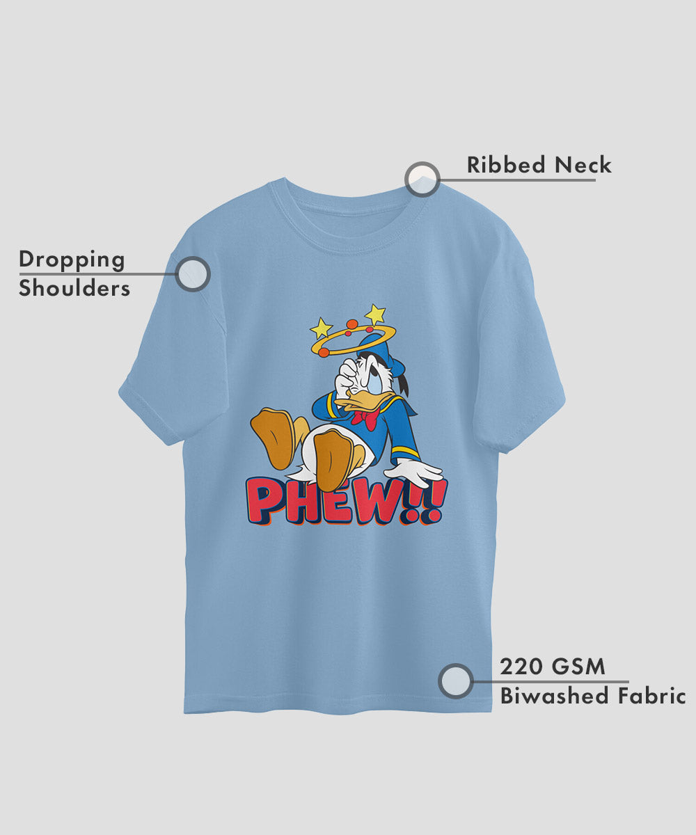 Disney : Donald Duck Phew Oversized T-shirt