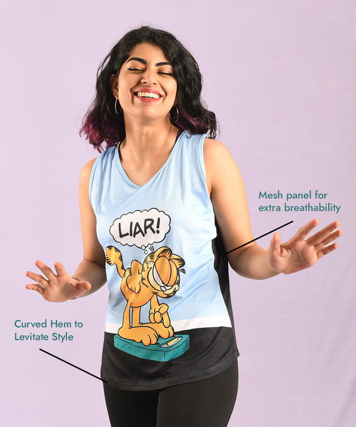 Buy Tank tops for Gym and Yoga or any workout. Official Garfield Merchandise Tank Top for loungewear and activewear. Buy the coolest range of activewear in India online at Athlizur
