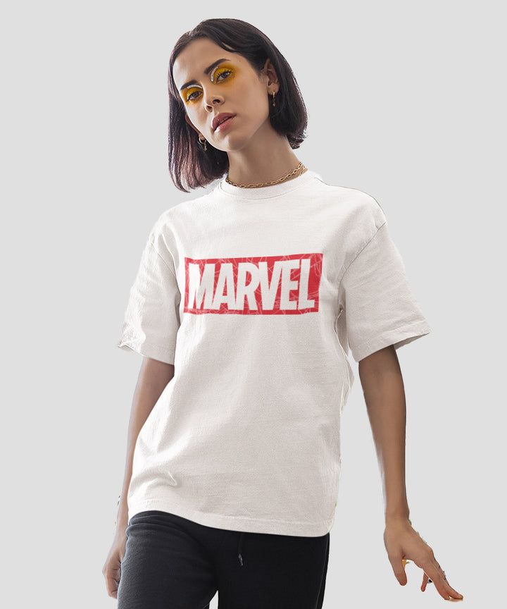 Marvel : Web Logo Oversized T-shirt
