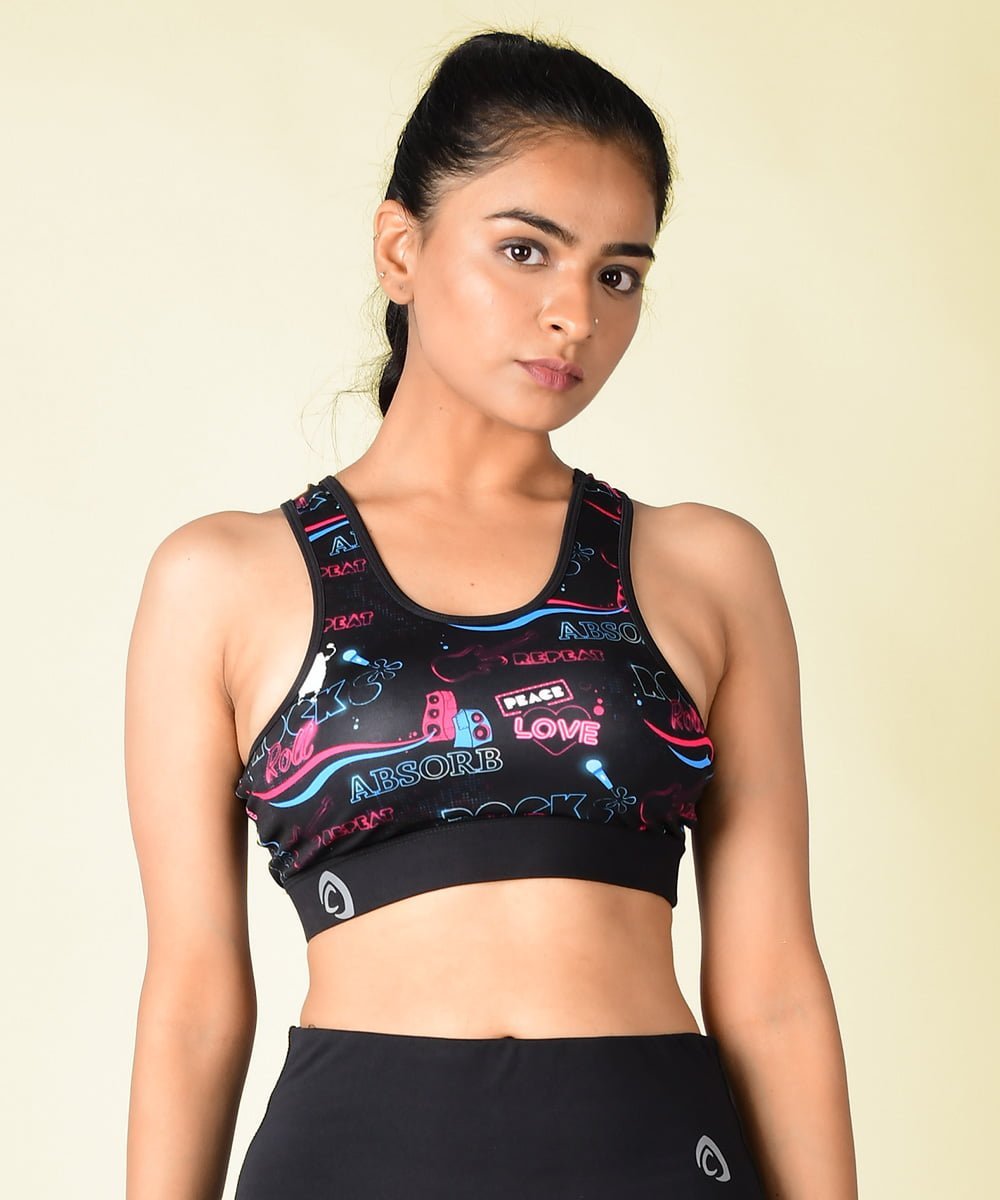Buy Official SpongeBob Sports Bra Online in India. Designer Sports Bra for women and girls. Padded Sports bra with removable pads. Buy High Impact Sports Bra online at Athlizur