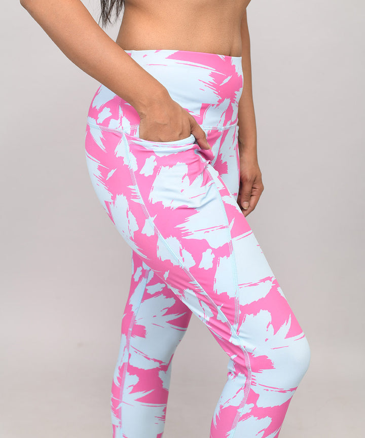 Buy Printed Yoga Pants with pockets online in India. Shop High waisted leggings and yoga pants online at Athlizur.