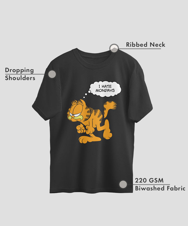 Garfield : Hate Mondays Oversized T-shirt