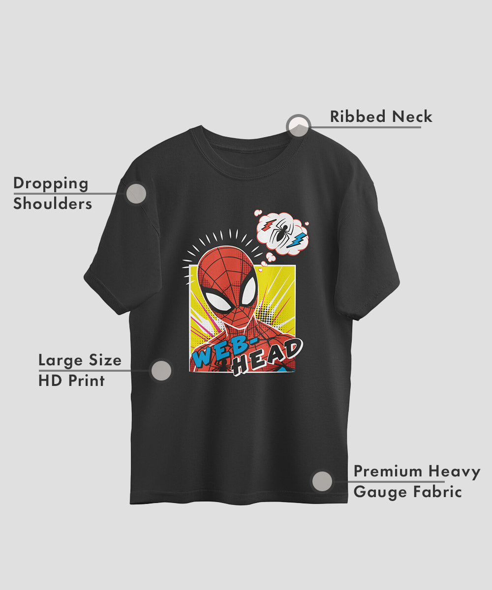 Marvel : Spiderman Web Head Oversized T-shirt