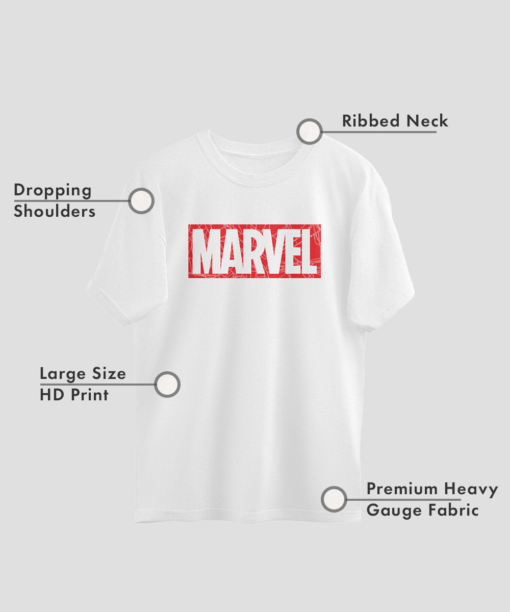 Marvel : Web Logo Oversized T-shirt