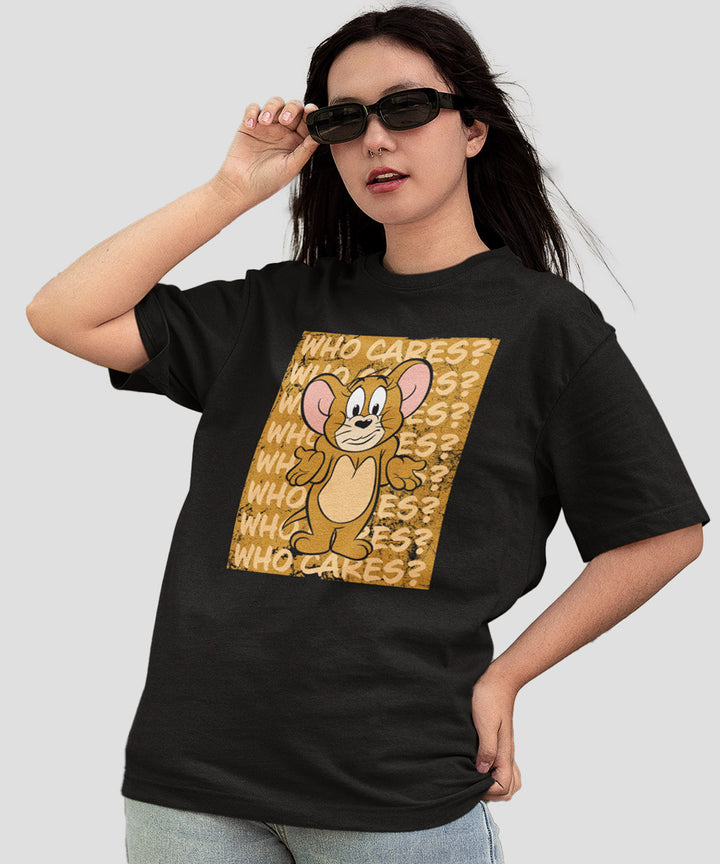 Tom and Jerry : Who Cares Oversized T-shirt